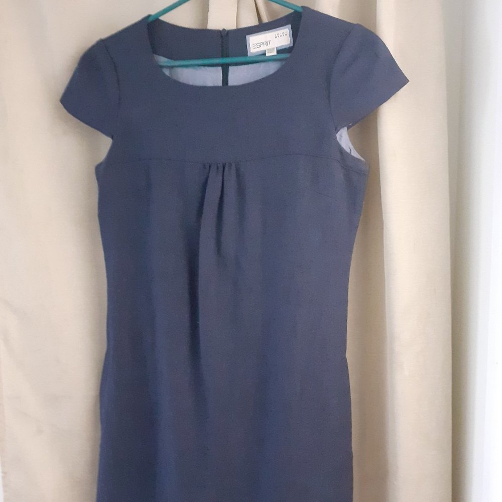 Esprit navy blue knee-length dress